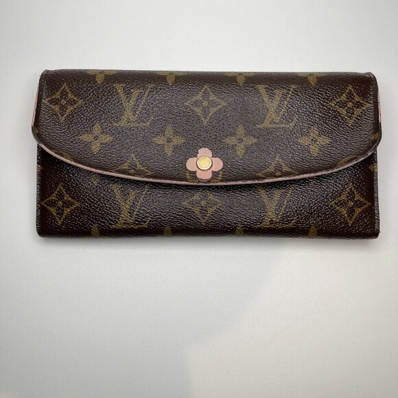 Louis Vuitton  Monogram Bloom Flower Emilie Wallet - Fuchsia - Preowned - Picture 11 of 15